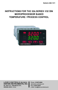 Thumbnail of document Manual - 32A Temperature/Process Controller